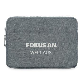  Erfolg, Fokus, Vertrauen - Laptoptasche 15" - Grau meliert - Vorne