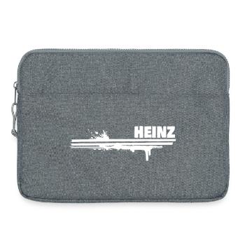 Geschenk für Heinz - Laptoptasche 15" - Grau meliert - Vorne