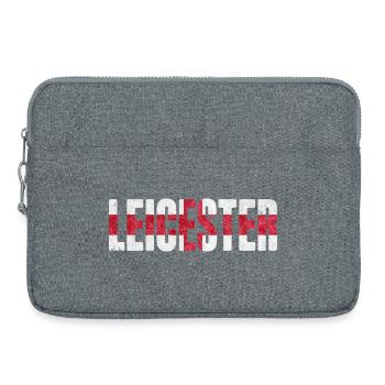 Leicester, Angleterre - Sacoche pour ordinateur portable 15 pouces - gris chiné - Devant
