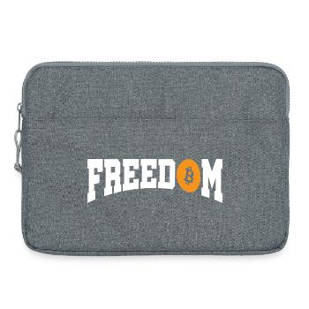 Liberté Bitcoin - Sacoche pour ordinateur portable 15 pouces - gris chiné - Devant