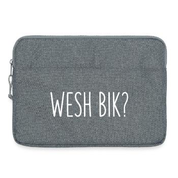Wesh Bik Arabic Humor Algerian Slang - Laptop bag 15" - heather grey - Front