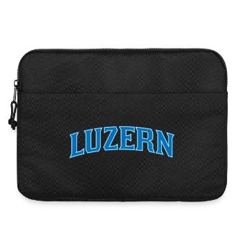 Lucerne Wordmark Blue Outline - Laptop bag 15" - black - Front