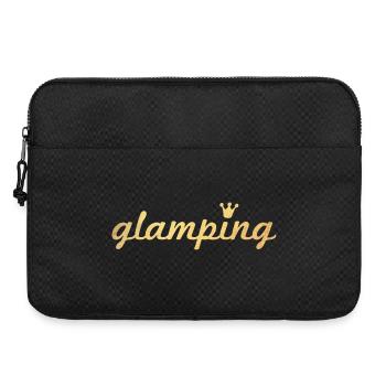 Camping Glamping Camping de luxe Camping Gold Holiday Crown - Sacoche pour ordinateur portable 15 pouces - noir - Devant