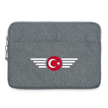 Turkey Ankara Türkiye Istanbul T Shirt Design - Laptop bag 15" - heather grey - Front