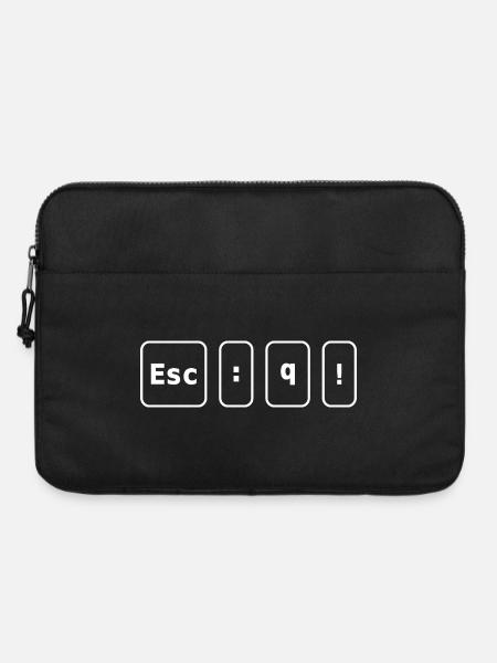 Vim-Escape-Code - Laptoptasche 15" - Schwarz