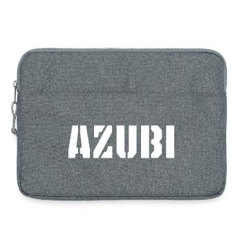 Azubi Tshirt Azubi Cap - Laptoptasche 15" - Grau meliert - Vorne