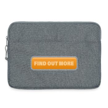 FIND OUT MORE - Laptoptasche 15" - Grau meliert - Vorne