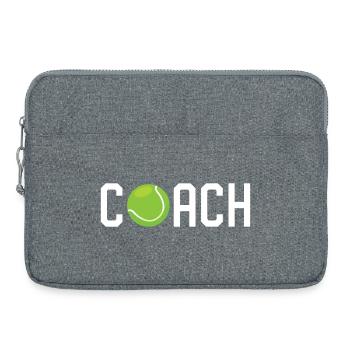 Tennis Coach - Laptop bag 15" - heather grey - Front