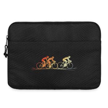 Cyclistes d’époque - Sacoche pour ordinateur portable 15 pouces - noir - Devant