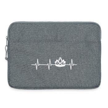 Signe de la guilde des charpentiers battement de cœur charpentier - Sacoche pour ordinateur portable 15 pouces - gris chiné - Devant
