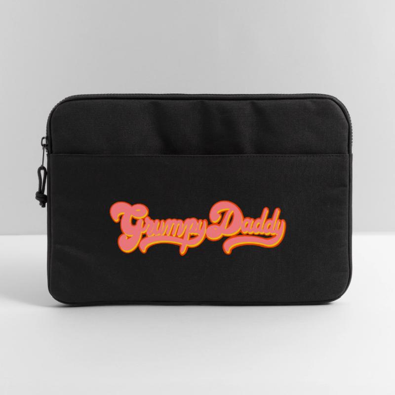 Grumpy Daddy Retro Script - Color "Exploitation" Laptop bag 15"