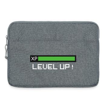 Gamer Level Up Geburtstag - Laptoptasche 15" - Grau meliert - Vorne