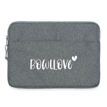Bowl Bowllove Foodie Smoothie Bowls Geschenk - Laptoptasche 15" - Grau meliert - Vorne