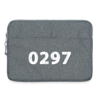 0297 Aalsmeer, Mijdrecht, Uithoorn, Vinkeveen, Wilnis - Sacoche pour ordinateur portable 15 pouces - gris chiné - Devant