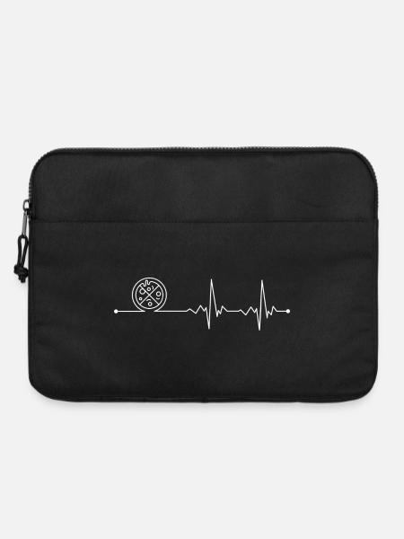 Pulse Ring Line Art - Laptoptasche 15" - Schwarz