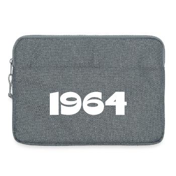 Personalize 1964 60th Birthday Template - Laptop bag 15" - heather grey - Front
