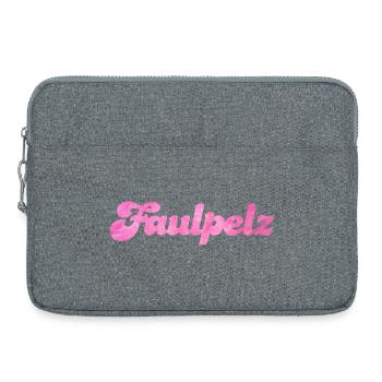 Lazy Fleece Fur Fur Cool Sayings Quotes - Laptop bag 15" - heather grey - Front