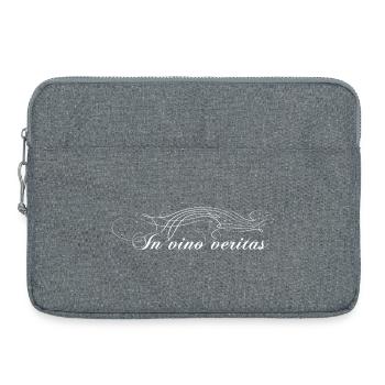 In vino veritas, Pline, c’est dans le vin que réside la vérité - Sacoche pour ordinateur portable 15 pouces - gris chiné - Devant