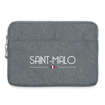 Saint-Malo - Sacoche pour ordinateur portable 15 pouces - gris chiné - Devant