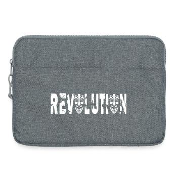 Anonyme Revolution - Laptoptasche 15" - Grau meliert - Vorne