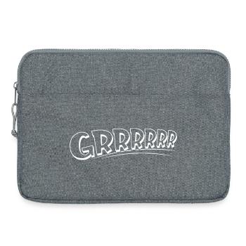 GRRRR Comic Growl Typo - Laptop bag 15" - heather grey - Front