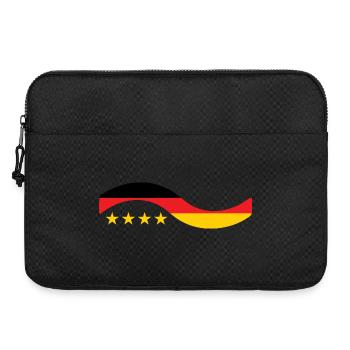 Deutsche Flagge – Deutschland - Laptoptasche 15" - Schwarz - Vorne