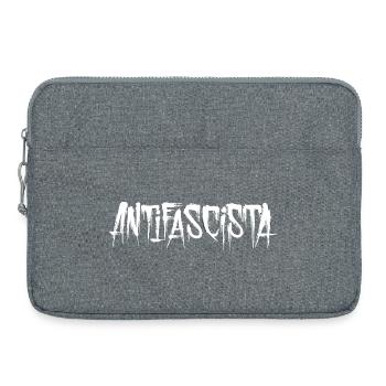 Lettrage antifasciste Graffiti Antifascisme - Sacoche pour ordinateur portable 15 pouces - gris chiné - Devant