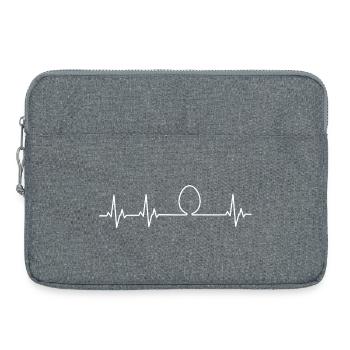 Fans de poulet - Coq - Coq - Poussin - Œuf - Sacoche pour ordinateur portable 15 pouces - gris chiné - Devant