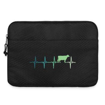 Kuhherzschlag Kühe Bauer - Laptoptasche 15" - Schwarz - Vorne