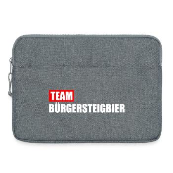 Team Bürgersteigbier Ortskontrollfahrt OKF - Laptoptasche 15" - Grau meliert - Vorne
