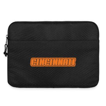Cincinnati Lettering Retro Look Orange - Laptop bag 15" - black - Front