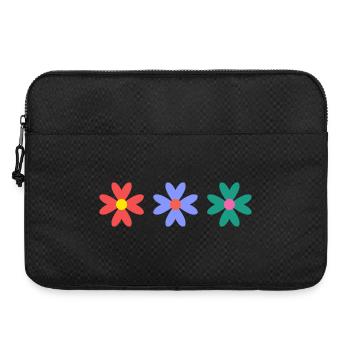 FLOWER. FLOWER. NATURE. ECOLOGY. HAPPINESS. ZEN - Laptop bag 15" - black - Front