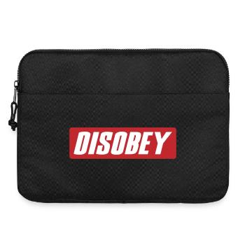 disobey | Farben änderbar - Laptoptasche 15" - Schwarz - Vorne