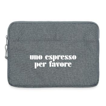 Café Espresso Italie - Sacoche pour ordinateur portable 15 pouces - gris chiné - Devant