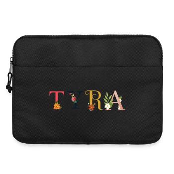 TYRA Nom Orné de Fleurs - Sacoche pour ordinateur portable 15 pouces - noir - Devant