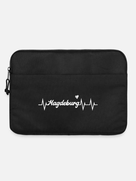 Heartbeat Magdeburg - Laptoptasche 15" - Schwarz