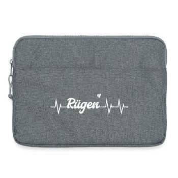 Battement de cœur Rügen - Sacoche pour ordinateur portable 15 pouces - gris chiné - Devant
