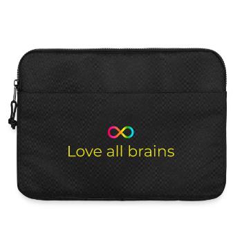 Love_all_brains - Sacoche pour ordinateur portable 15 pouces - noir - Devant