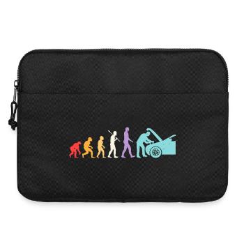 Évolution Mécanicien Humour Mécano Garage - Sacoche pour ordinateur portable 15 pouces - noir - Devant