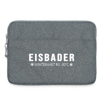 Eisbader Winterhart Winterbader Winter Eisloch - Laptoptasche 15" - Grau meliert - Vorne