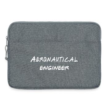 Ingénieur aéronautique - Sacoche pour ordinateur portable 15 pouces - gris chiné - Devant