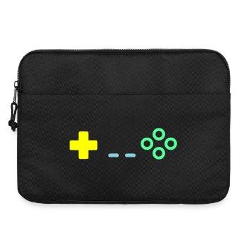 Gaming Controller Buttons Retro Vektor - Laptoptasche 15" - Schwarz - Vorne