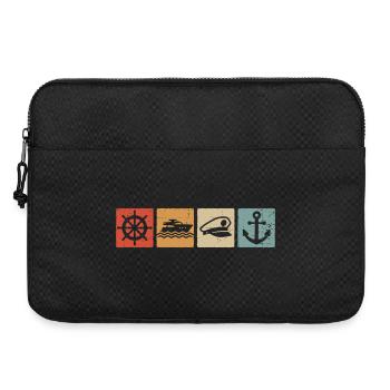Boater Captain Sailor Boat Anchor Sailor - Laptop bag 15" - black - Front