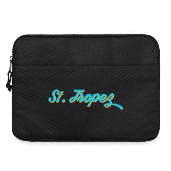 St. Tropez Neon Calligraphy - Laptop bag 15" - black - Front