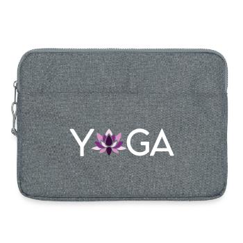Yoga Gift Idea - Laptop bag 15" - heather grey - Front