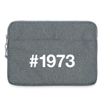 1973 Hashtag 53 Jahre 53. Geburtstag - Laptoptasche 15" - Grau meliert - Vorne
