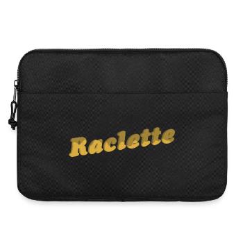 Fromage à raclette Lettrage 3D - Sacoche pour ordinateur portable 15 pouces - noir - Devant