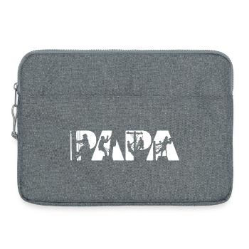 Ouvrier de ligne électrique Fournisseur de services publics Papa Lineman Papa - Sacoche pour ordinateur portable 15 pouces - gris chiné - Devant
