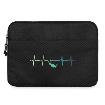 battement de coeur plongeur plongée diver  - Sacoche pour ordinateur portable 15 pouces - noir - Devant