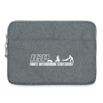 IGP Fährte Unterordnung Schutzdienst - Laptoptasche 15" - Grau meliert - Vorne